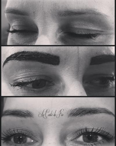 Restructuration sourcils + teinture au henné végétal 